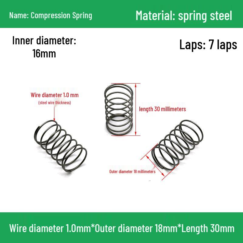 Надміцний Y-подібний компресійний пружинний амортизатор, діаметр дроту 1,0 мм, зовнішній діаметр 5-20 мм.