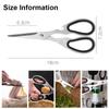 Multifunctional Stainless Steel Kitchen Scissors Sharp Food Roasting Scissor Household Powerful Chicken Bone Scissors