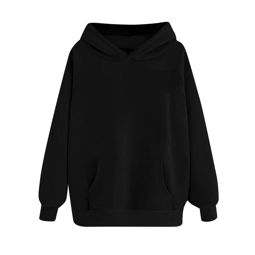 Damen Oversized Sweatshirts Pullover Hoodies Fleece Pullover Langarm Mit Taschen Winter Herbst Outfits