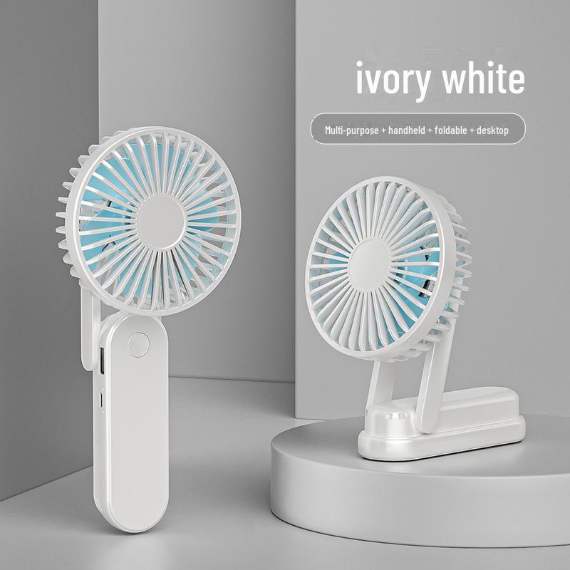 Ventilador dobrável recarregável USB portátil - Mini ventilador portátil ultra silencioso e multifuncional