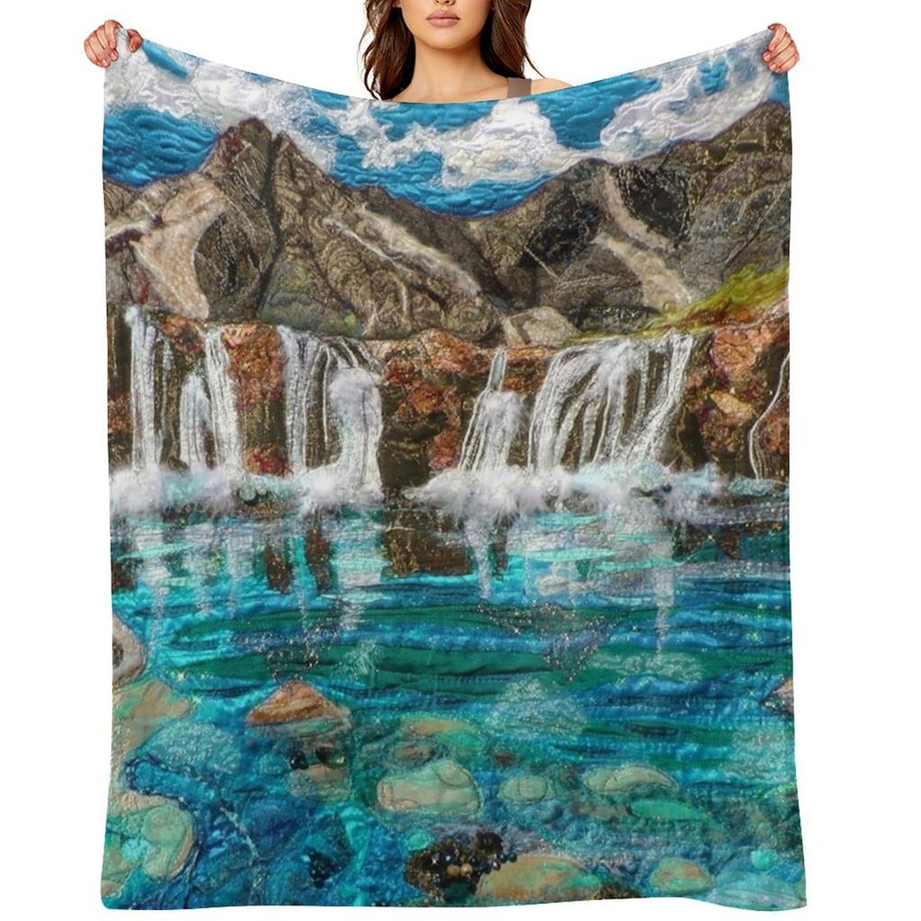 Magische Fairy Pools Überwurfdecke Schlafsack für Winter Strand Einzeldecken