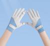 Women UPF 50+ Sun Protection Gloves, Breathable Ice Silk Gloves with Flip Touchscreen Fingers, Anti-Slip for Driving, Cycling, Outdoor