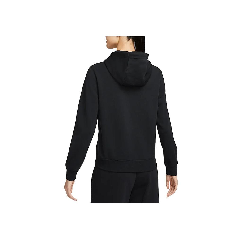 Nike Team Club Comfortable Solid Color Logo Simple Hoodie Long Sleeve Sweatshirt Women sweatshirt Black IB8897-010