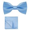 Polyester Pocket Square Set Collar Wedding Accessory Set Corsage Set Bow Tie Set  Banquet
