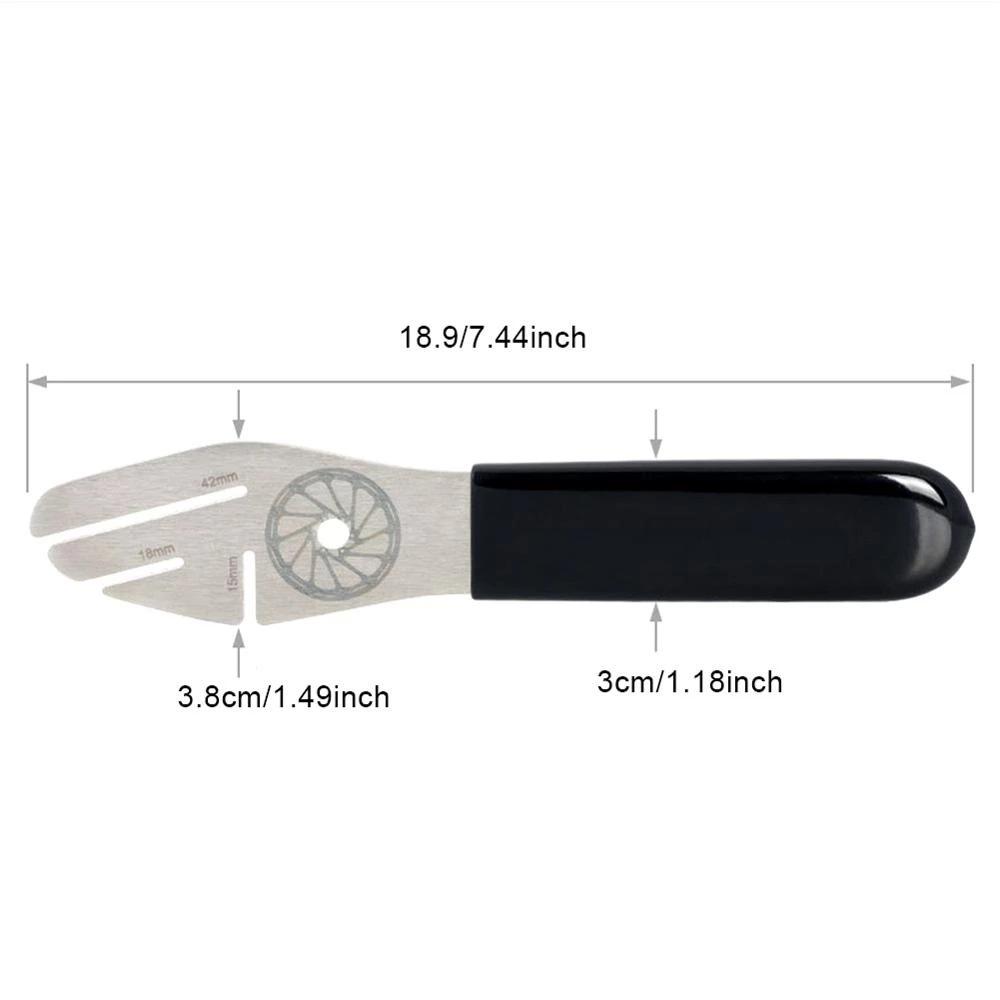 Bicycle tool Disc brake rotor alignment adjustment tool Flattening correction wrench Stainless steel bicycle brake repair tool