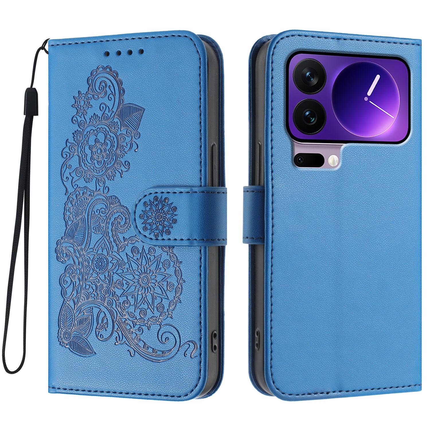 

For Xiaomi 17 Pro Phone Cases Mandala Flower Leather Wallet Mobile Cover with Strap