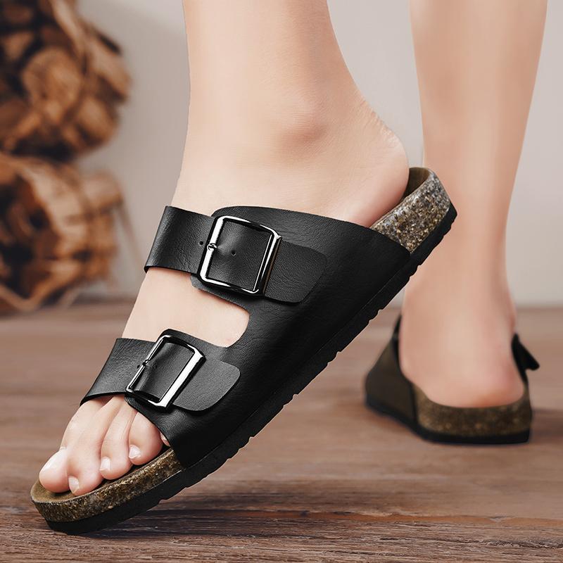 Fashion CYYTL Mens Slippers Casual Outdoor Beach Shoes Sandals Summer Walking Slides Comfort Lightweight Designer Leather Fashion Luxury