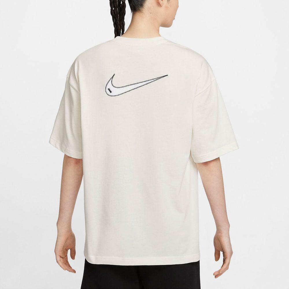 Nike Women'ss Logo Crewneck Casual T-Shirt White HJ3947-133