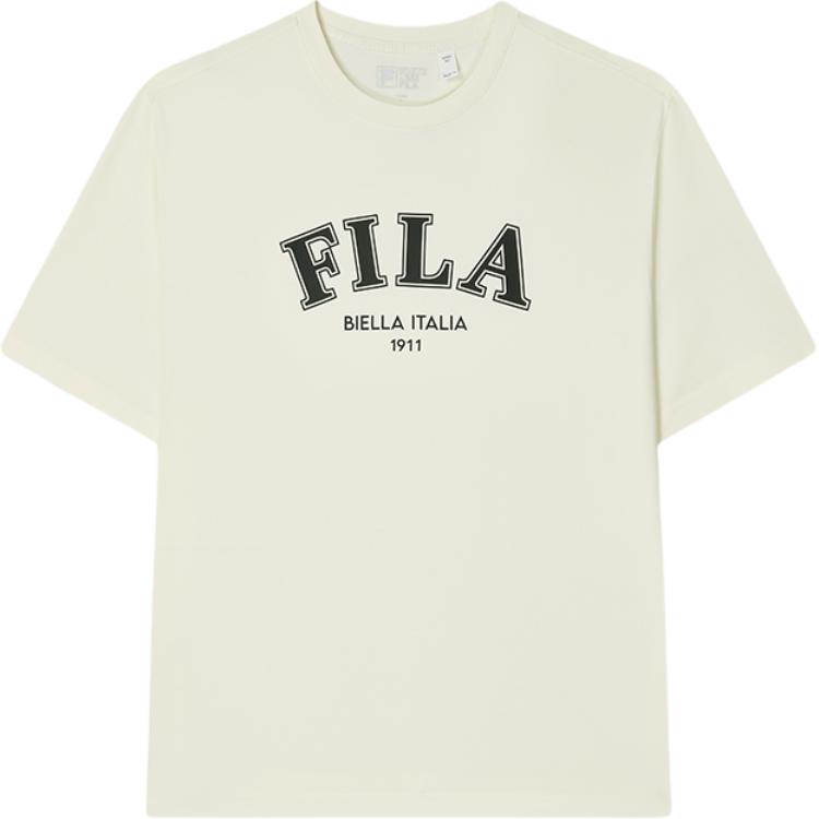

New FILA T Shirt Men s Cheese White F51U429104FIV 170/92A/M