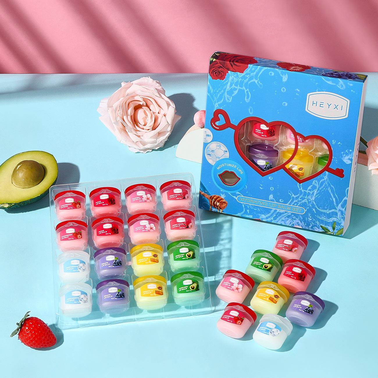 

HEYXI Lip Mask Set: 16-Piece Day & Night Moisturizing Lip Care Collection
