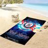 Name Custom Cruz Azul Print Beach Towel, Large Soft Quick Dry Towel for Beach Camping Swimming