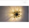 Stilnovo Style 8 Lights Shade Sputnik Chandelier Modern Ceiling Light Fixture Raw Brass