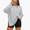 Womens Oversized Long Sleeve T Shirts  Basic Crewneck Tee Fall Tops Casual Pullover