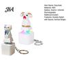 Finger Clicker with LED Light 1/2Pcs Animal Keyboard Fidget Keychain, Rechargeable Goat Cat Button Toy Sound, Push Decompression