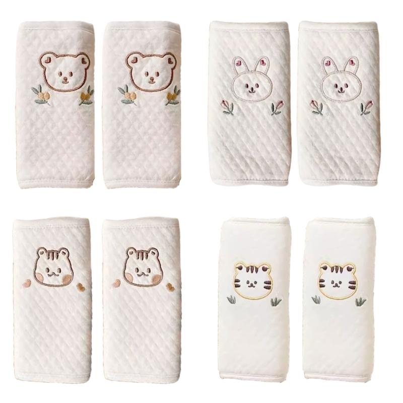 Seatbelt Cover Pads with Animal Pattern Car Safety Belt Strap Cushion Automotive Accessories Shoulder Strap Pad