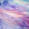 150x100cm Farbverlauf Chiffonstoff DIY Regenbogen Sternen Traum Kostüm Nähen Handwerk Kleid Zubehör Polyester Seidenmaterial