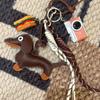Stylish Dachshund Keychain Pendant Purse Charm For Keys Multipurpose Bag Decoration Feature Alloy Fastener Accent