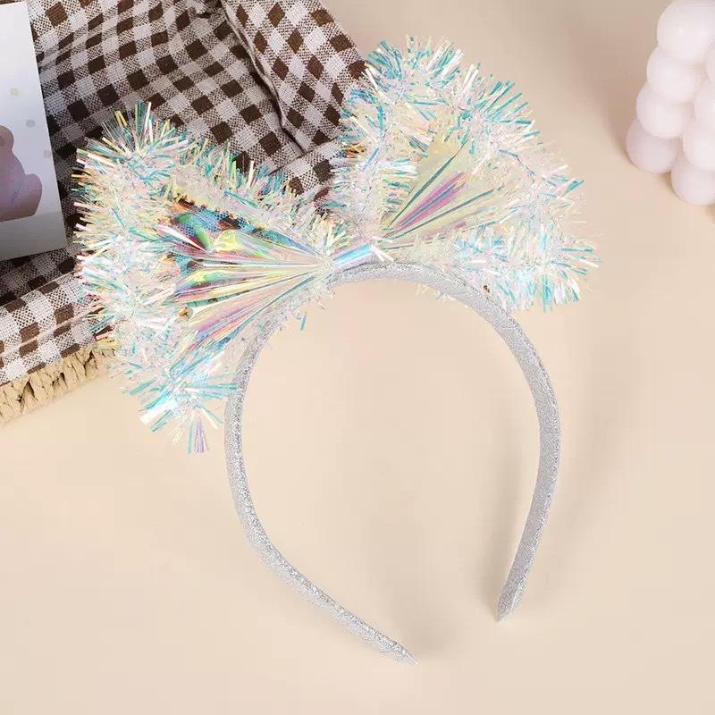 Light Up Headband Glow Crown Hair Band Rave Wedding Party Headdress Cosplay Costume Hair Accessories Luminous Head Hoop