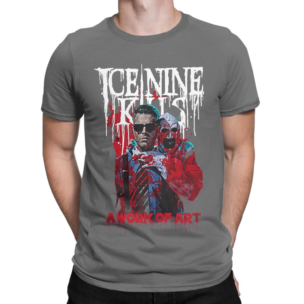 Vintage TShirt Summer Ice Nine Kills The Silver Scream Leisure TShirts Cotton Y2K Casual Pattern Short Sleeve Clothing