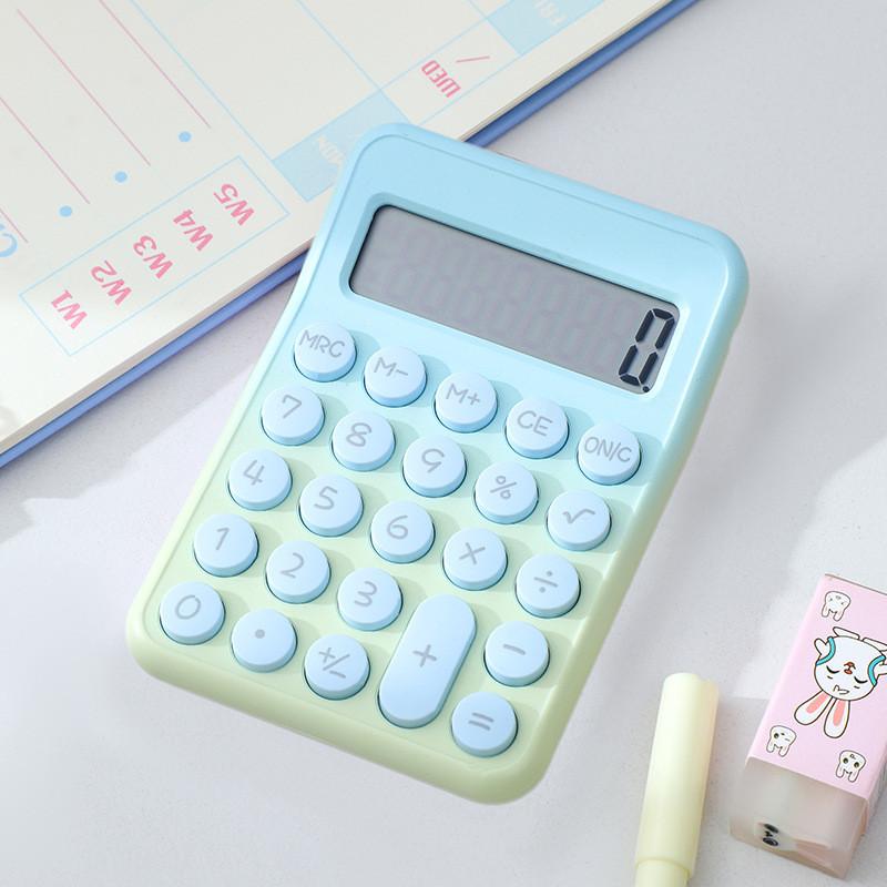 

Fashionable 8 Digit Calculator For Students Perfect For Math Homework And Office Use Blue Green