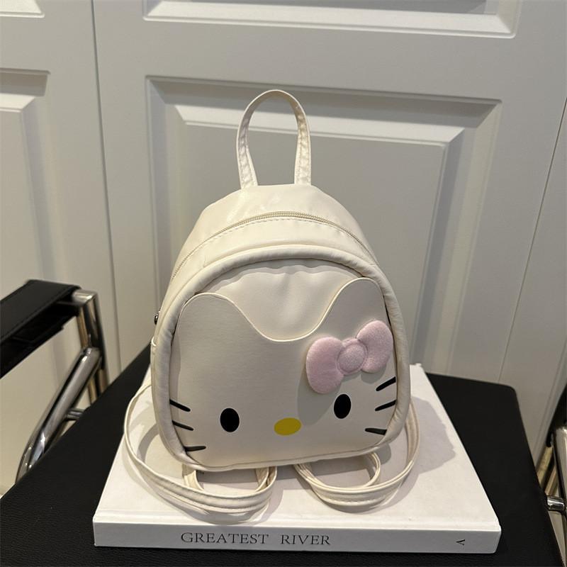 Mochila Pequeña Moderna de Hello Kitty con Forro de Poliéster y Bolsillo Interior para Teléfono