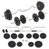 vidaXL Dumbbell and Barbell Set 30 Kg