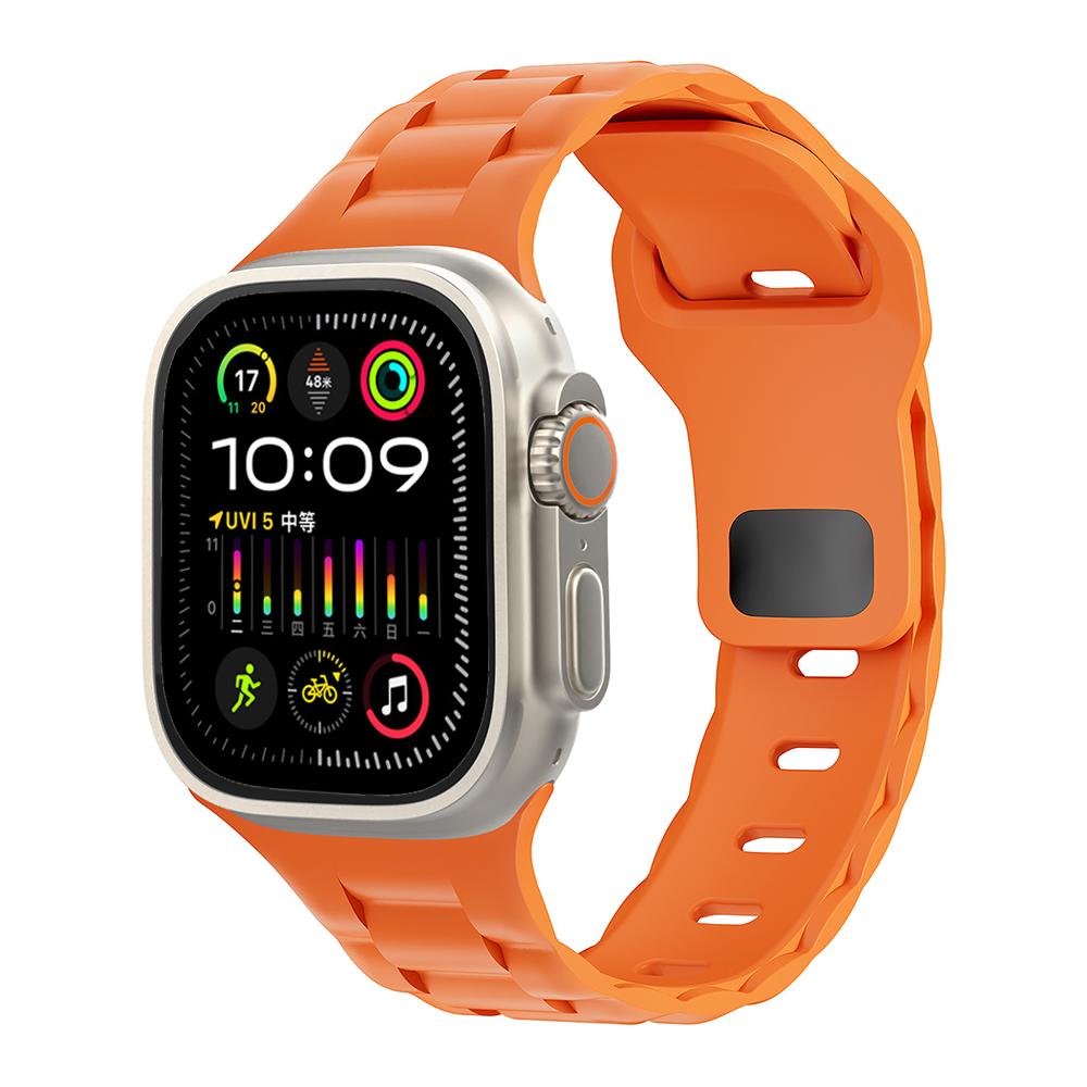 Pulseira de silicone para Apple Watch Ultra 2/Ultra 49 mm série 10 9 8 7 46 mm 45 mm 41 mm Pulseira esportiva para iWatch série 6 5 4 3 2 1 SE 44 mm 40 mm 42 mm 38 mm