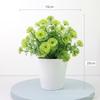 Artificial Mini Potted Plant Decor Desk Home Office Plastic Simulation Greenery 20cm Height Multi-Color Options
