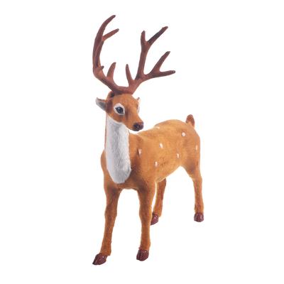 Weihnachts Elch Dekoration Vintage Stehender Hirsch 11,8 Zoll Simulation Zuhause Feiertag Zimmer Akzent Weihnachten Heimdeko