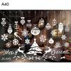 Christmas Decoration Wall Window Glass Xmas Stickers Decal Patch Home Decor