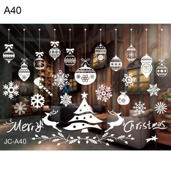Christmas Decoration Wall Window Glass Xmas Stickers Decal Patch Home Decor