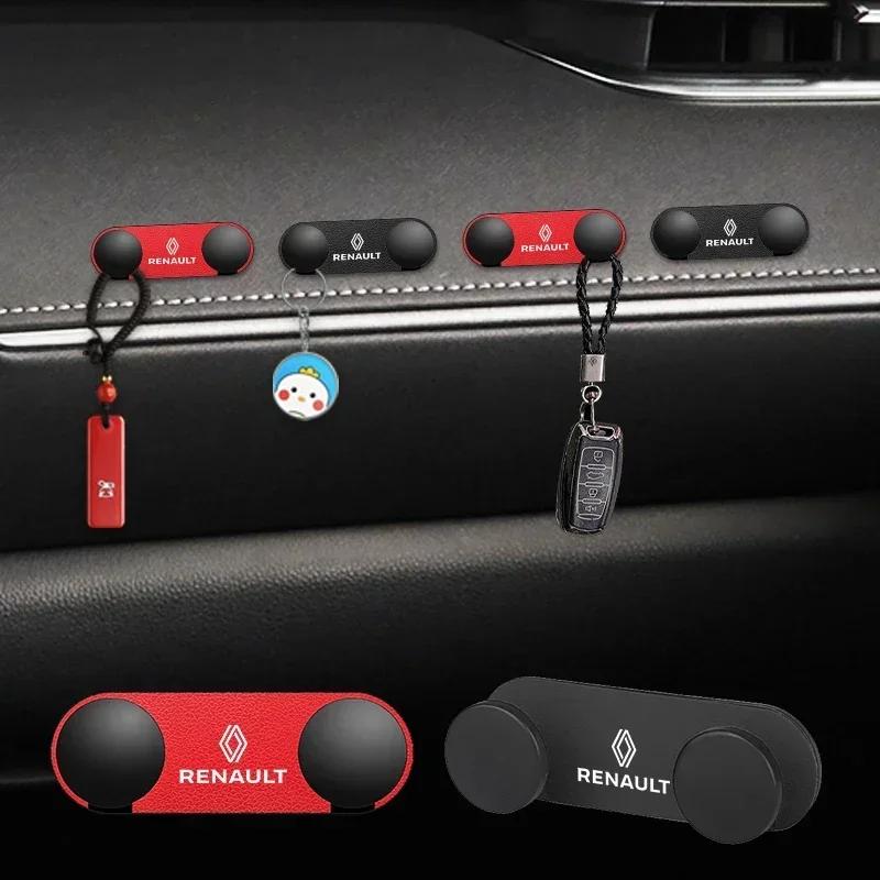 Car Sticky Hook Key Fob Holder For Renault Megane 1 Scenic Logan Laguna Espace Symbol Clio 4 RS Dacia ZOE Koleos Accessories Z555