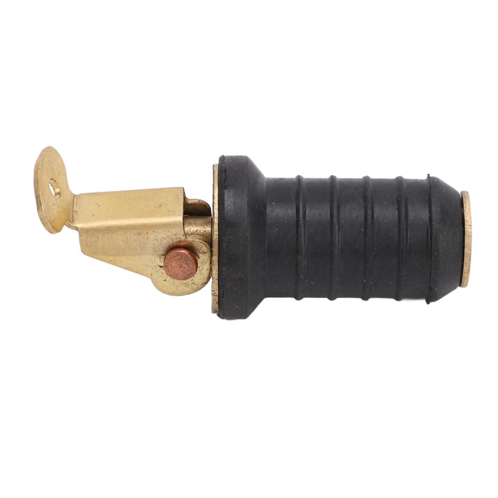 Boat Live Well Plug Brass Livewell Bait Well Drain Plug Tight Sealing Boat Drain Plug Boat Drain Plug for Bilge Beam