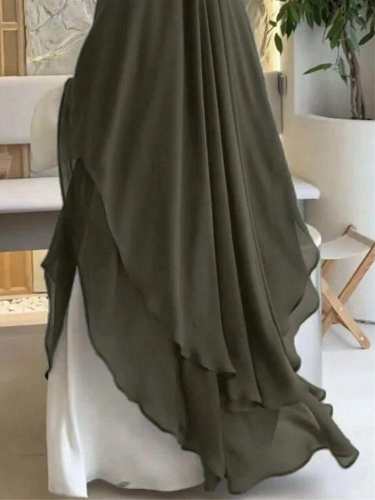 Ramadan Khimar Abaya Saudi Arabia Turkey Islam Muslim Hijab Dress Prayer Clothes Abayas for Women Kebaya Robe Femme Musulmane
