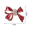 Rote Schleife Schleifchen Strass Kristall Emaille Broschen Anstecknadel Für Damen Modeschmuck Anzug Mantel Accessoires