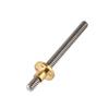 T8 8mm Trapezoidal Stainless Steel Threaded Rod  Screw & Brass Nut for 3D Printer 100mm