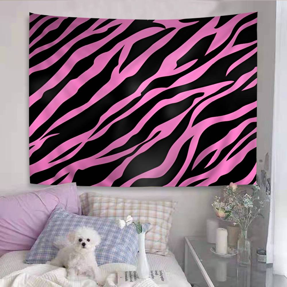 Black White Print Zebra Printed Large Wall Tapestry Indian Buddha Wall Decoration Witchcraft Bohemian Hippie Wall Art Decor