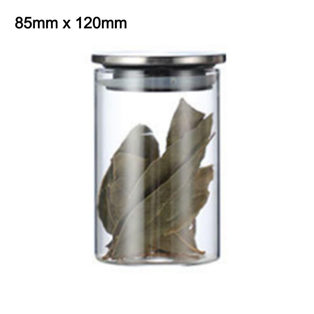 With Stainless Steel Lid Sealed Can Transparent Coffee Bar Station Organizer  Kitchen Supplies