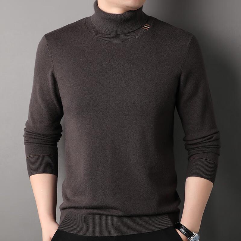 

Men s 100% Pure Wool High-Neck Pullover Sweater 2XL