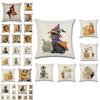Brightly Colored Halloween Themed Pumpkin Animal Cushion Cover For Stylish Sofa Decor