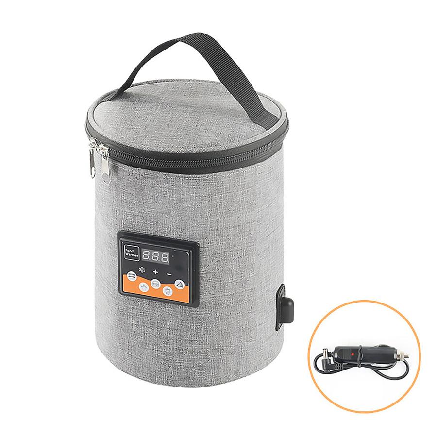 Car Multifunctional Food Warmer Insulation Bag Portable Travel Food Heater 3.8L