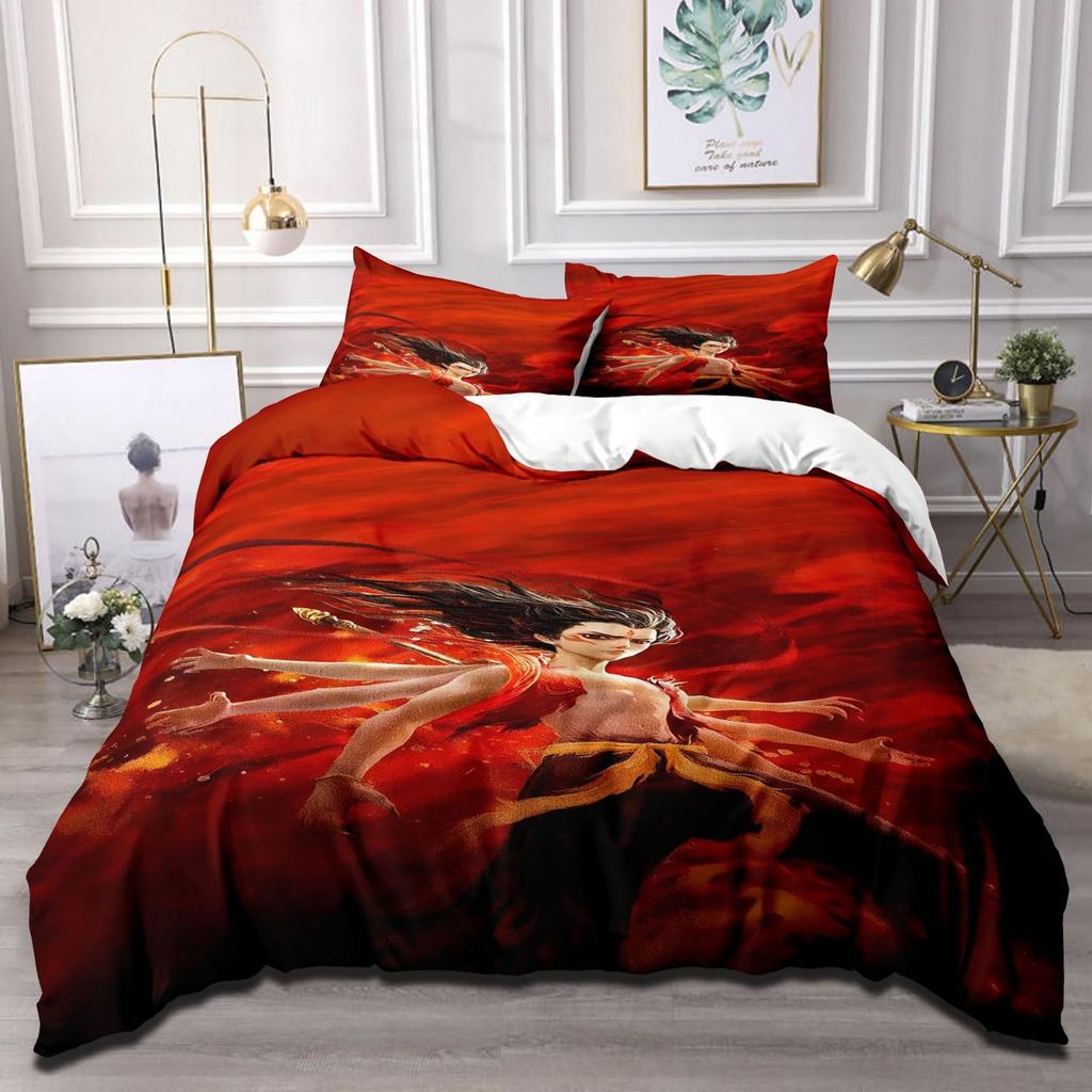 Cartoon Animation Movie Quilt Cover Three-Piece Bedspread