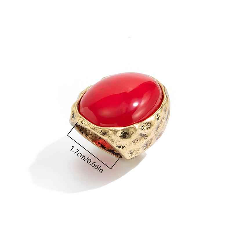 Orecchini a Bottone Creativi in Resina Acrilica per Donna 2026 Orecchino Ovale Anello Geometrico Trendy Esagerazione Gioielli Regalo per Festa di Capodanno