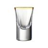 6pcs Glass Mini Capacity Golden Edge Shot Glass Cups Wine Glass Set Wine Cup Creative Gifts Transparent Drinkware Wine Dispenser