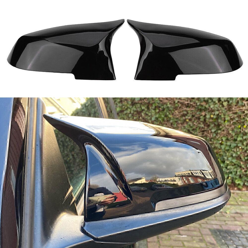 Gloss Black Rear Wing Mirror Cover Cap For BMW F20 F21 F22 F30 F32 F36 X1 F87 M3 Nlxk36