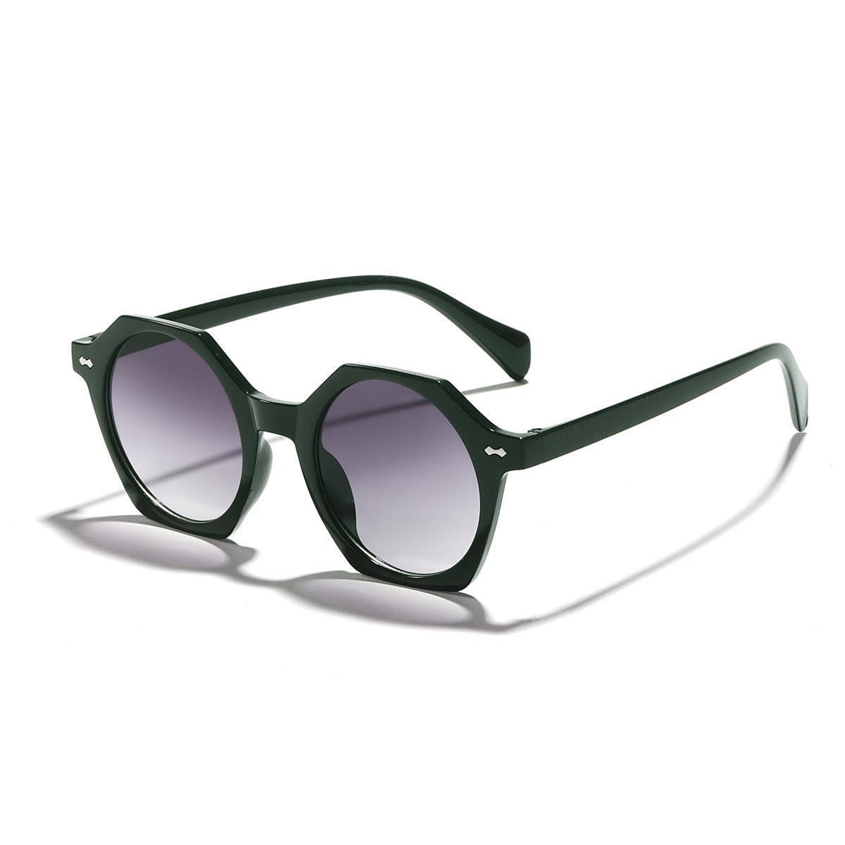 

Vintage Large Frames Polygon Sunglasses Female Designer Fashion Sun Spectacles Lady Outdoor Travel Eye Spectacles UV 400 Protection Oculos De Sol As shown in the figu