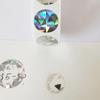 1000Pcs 0.63 Inch Scratch Off Stickers 16mm Round Holographic Silver Color Metallic Hologram Game Scratch Off Card