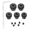 Metal 48P Pinion Gear Set 17T 18T 19T 20T 21T Fit for ECX 2WD 1 10 RC Hobby CarBlack