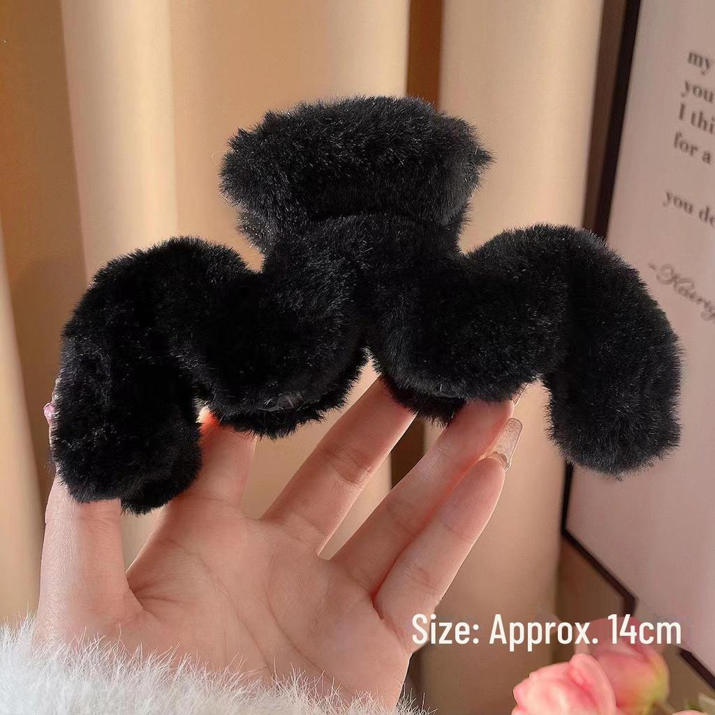 Elegante fermaglio per chignon con peluche Autunno-Inverno 2023 per donna