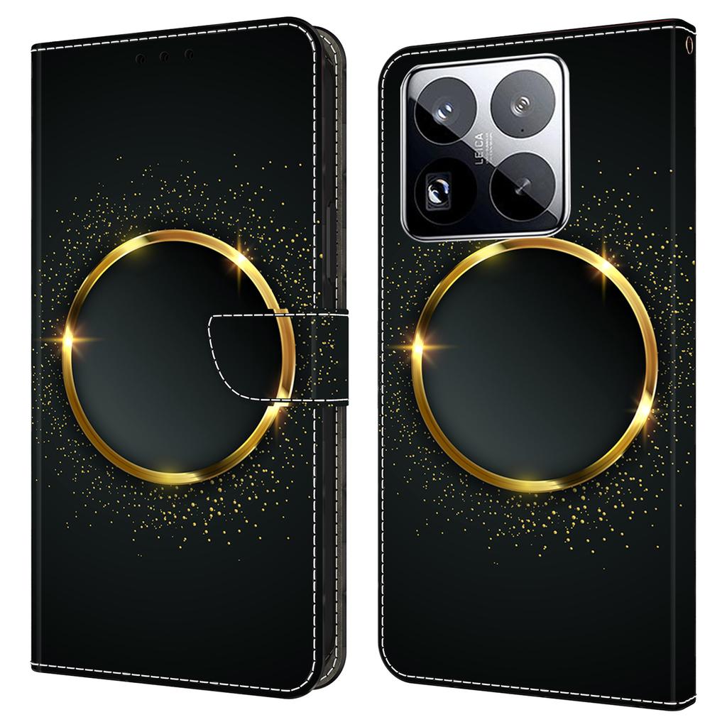 Pro Xiaomi 15 Pro Pouzdro PU Kožené Peněženkové Pouzdro na Telefon se Stojanem